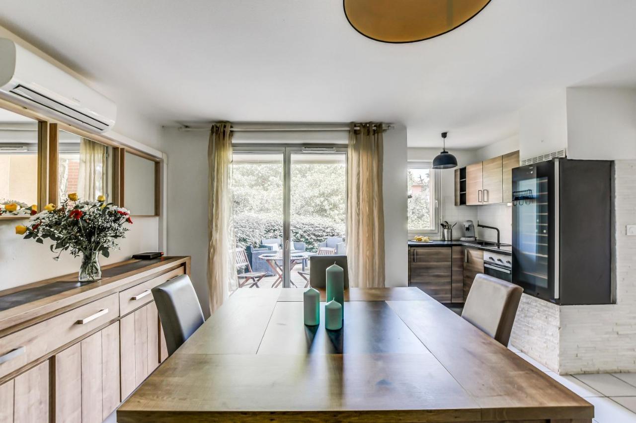 T2 Jardinet Avec Piscine, Parking Et Tennis Tolosa Esterno foto